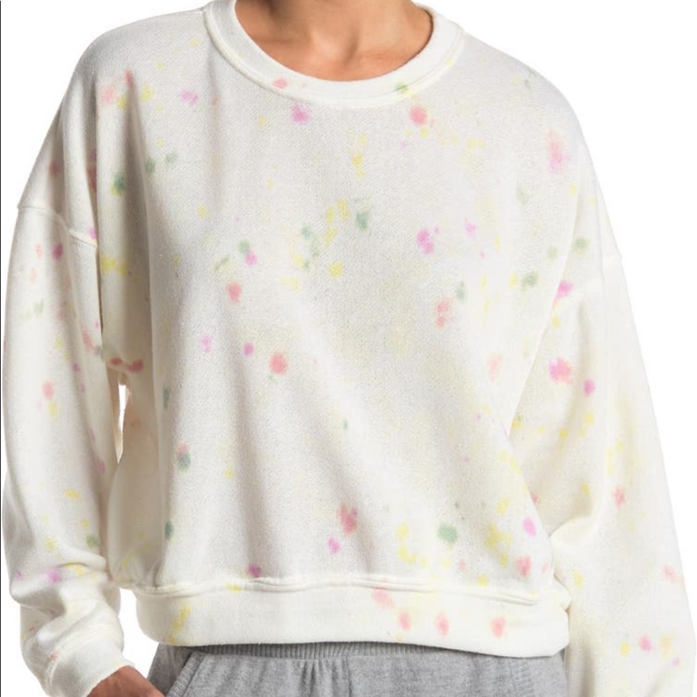 WST CST Splatter paint print pullover Size Small